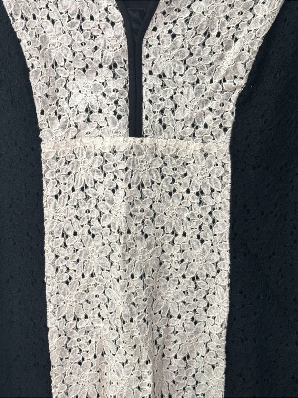 Nine West black and white lace overlay sheath dress womens size 6 - Picture 2 of 8